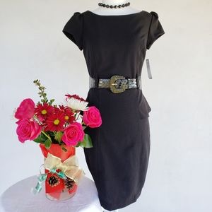 Pencil Skirt Peplum Dress